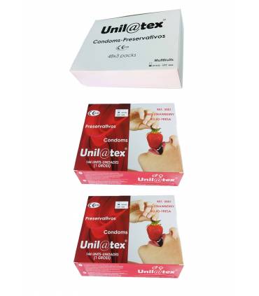 Súper oferta Condones Unilatex 3 cajas de 144 unidades cada una