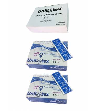 Ofertón Condones UNILATEX: 3 cajas con 144 unidades cada una