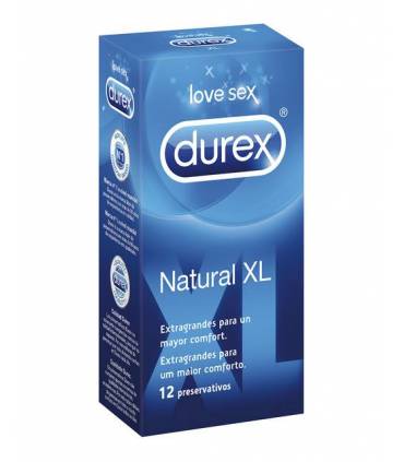 Preservativos Durex Natural XL 12 Unidades