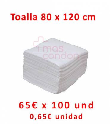 Toallas desechables 80X120cms - Caja de 100 unidades