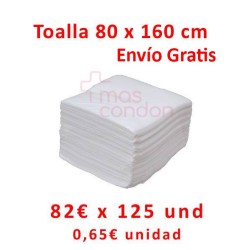 Toallas desechables 80 x 160cms.