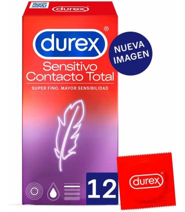 Condón-Durex-Sensitivo-Contacto-Total-12 Uds.