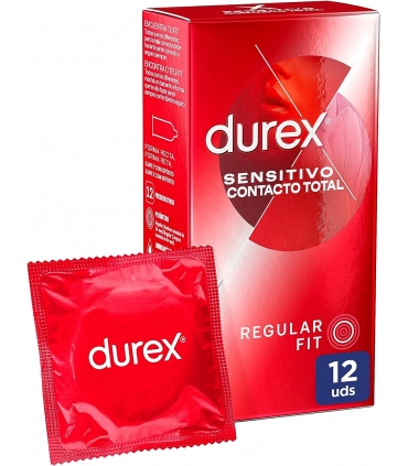 Condón Durex Sensitivo Contacto Total 12 Uds.