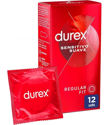Condón Durex Sensitivo Suave 12 Uds. nuevo pack