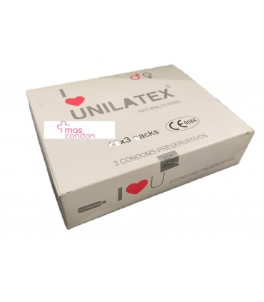 Condón Unilatex Natural vending 48x3 para maquinas espendedoras