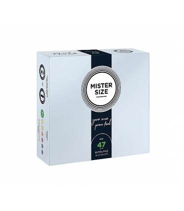 Mister Size Pure Feel Extra Fino 47 mm - Aumenta Tu Placer con 36 Unidades