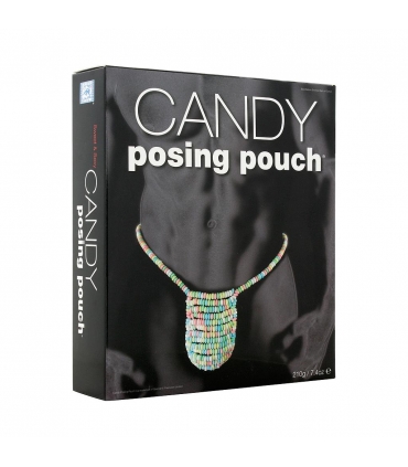 Tanga Comestible Candy Posing Pouch - Dulce y Sexy Placer para Él