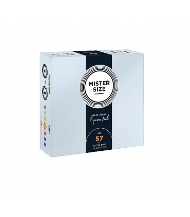 Mister Size Pure Feel Extra Fino 57 mm - Aumenta Tu Placer con 36 Unidades