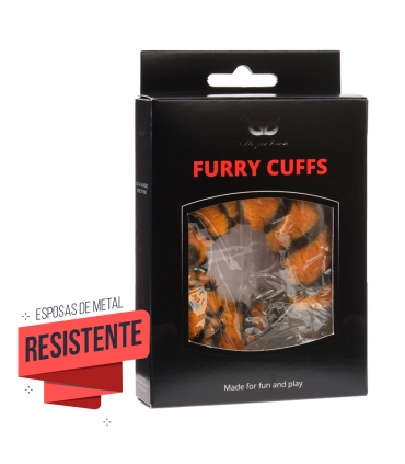 Argus Fetish Furry Cuffs Tiger Esposas metálicas Comprar