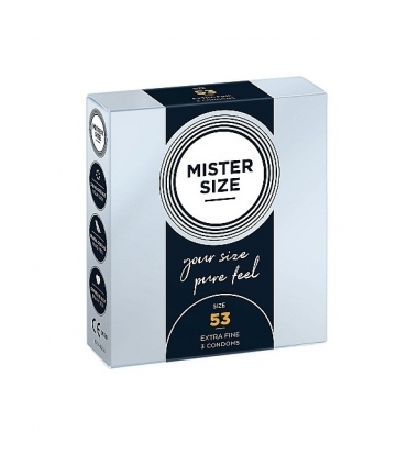 Preservativos Mister Size Pure Feel Extra Fino 53 mm