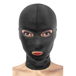 Experimenta el Misterio y la Sensualidad con la Máscara Spandex 3 Aberturas Negra de Fetish Tentation I Mascondon I