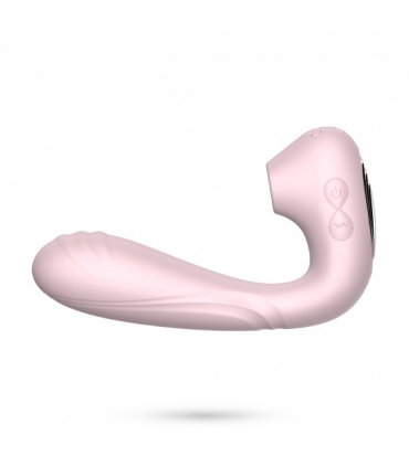 Vibrador succionador Pookie + Crushious Rosa