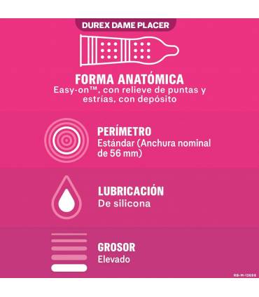 Durex Condones Durex Durex Dame Placer 12 Uds
