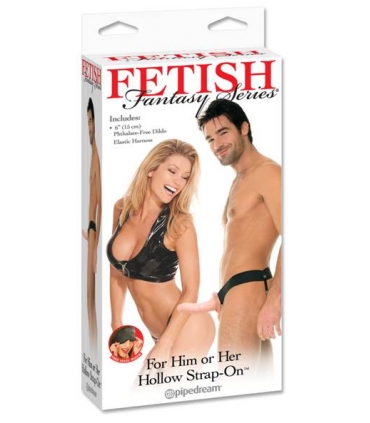 6" HOLLOW STRAP ON FLESH