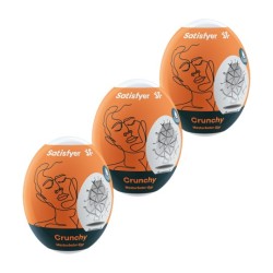 Satisfyer Pack de 3 Masturbator Egg Crunchy