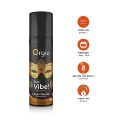 Vibrador Líquido Besable Dual Vibe! Sex On The Beach 15 ml - Orgie