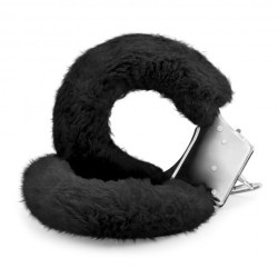Esposas de Felpa Love Cuffs Crushious Negras | Explora tus Fantasías