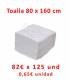Toallas desechables 80 x 160cm - Caja de 125 Unidades