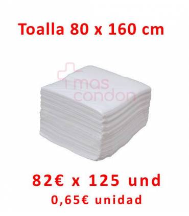 Toallas desechables 80 x 160cm - Caja de 125 Unidades
