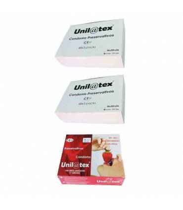 Oferta 3 cajas UNILATEX de 144 unidades cada una