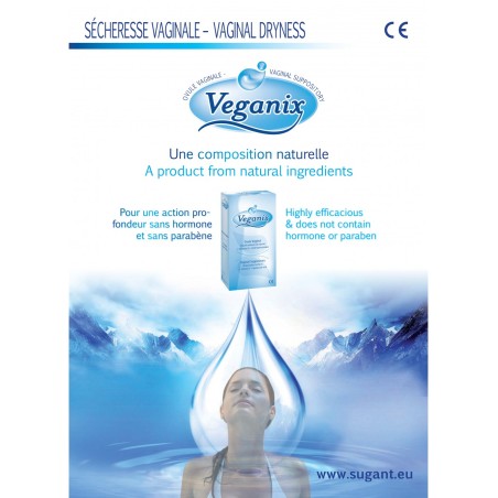 Caja de óvulos vaginales VEGANIX 10 uds con fórmula natural para el alivio y bienestar de la zona íntima femenina