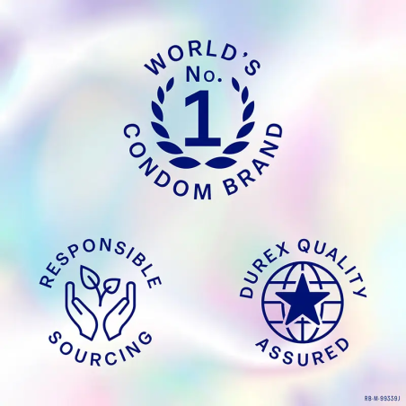Condones Durex Invisible XL de 57 mm para mayor comodidad y sensibilidad