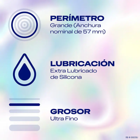 Durex Invisible XL Ultra Fino 10 uds | Mascondon |
