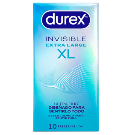 Durex Invisible XL Ultra Fino caja de 10 preservativos talla grande