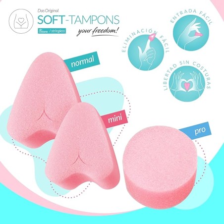 Tampones Soft-Tampons Mini Caja de 50 Unidades | Mascondon