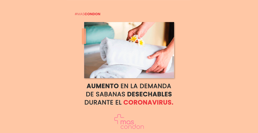Aumenta el consumo de sabanas y toallas desechables durante la pandemia del coronavirus
